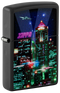 Zippo 48506 vžigalnik Cyber City, Black Matte