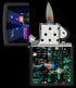 Zippo 48506 vžigalnik Cyber City, Black Matte