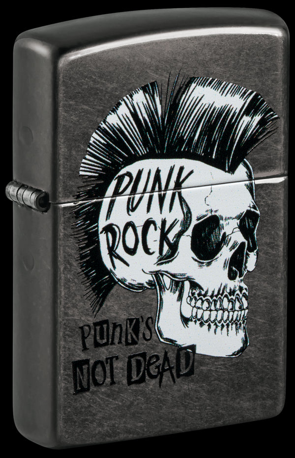 Zippo vžigalnik 60.006.559 Punk Rock Skull, Grey
