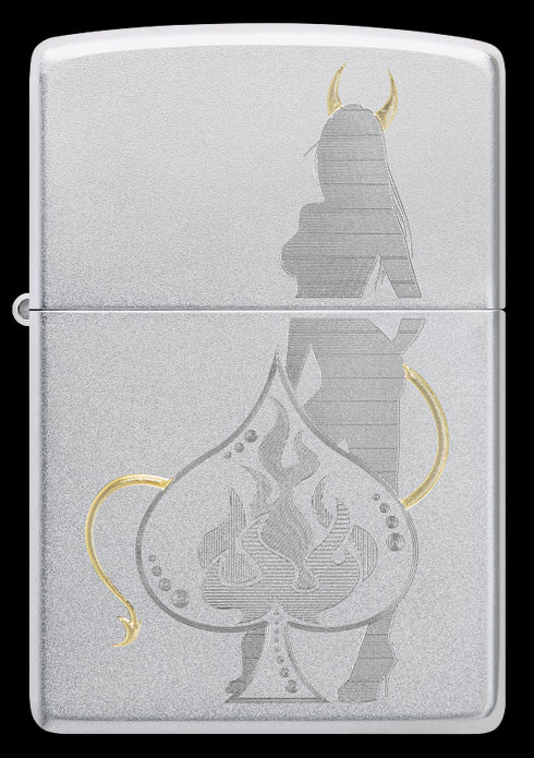 Zippo vžigalnik 48658 Devilish Girl & Ace