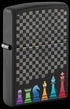Zippo vžigalnik 48662 Chess Pieces, Black Matte