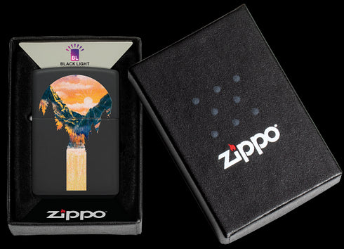 Zippo vžigalnik 48676 Mountain Waterfall UV