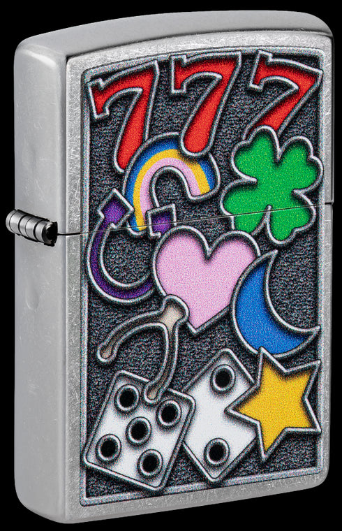 Zippo 48682 vžigalnik All Luck Design, Street Chrome