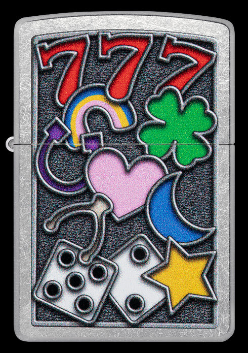Zippo 48682 vžigalnik All Luck Design, Street Chrome