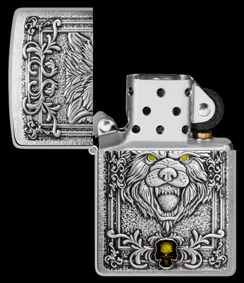 Zippo vžigalnik 48690 Fierce Wolf Emblem