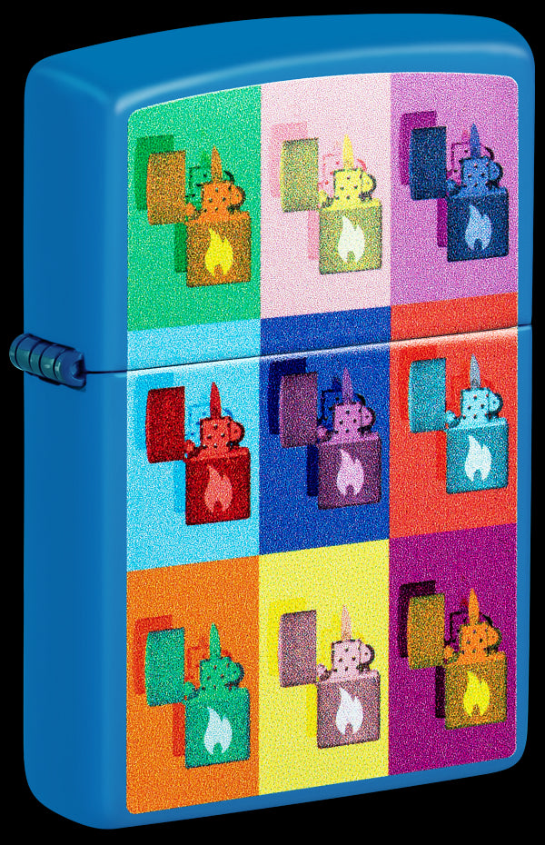 Zippo 48722 vžigalnik Pop Art Zippo Lighters, Sky Blue Matte