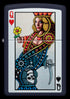 Zippo 48723 vžigalnik Queen of Hearts, Navy Matte