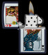 Zippo 48723 vžigalnik Queen of Hearts, Navy Matte