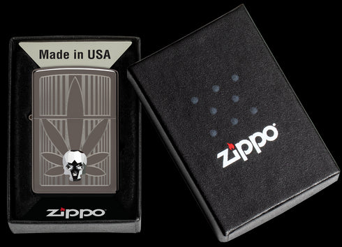Zippo vžigalnik 48773 Cannabis Skull Crystal