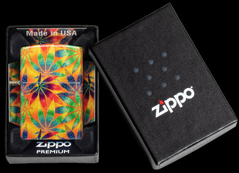 Zippo vžigalnik 48776 Cannabis Tumbled Brass