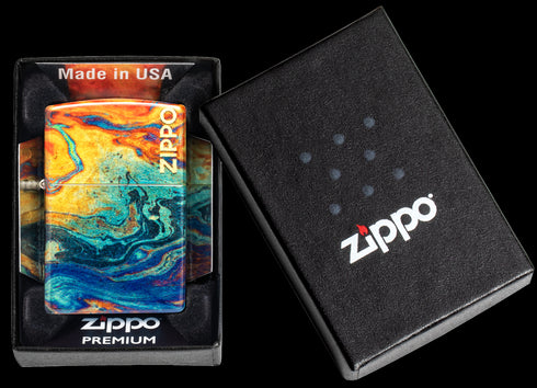 Zippo vžigalnik 48778 Colorful Tumbled Brass