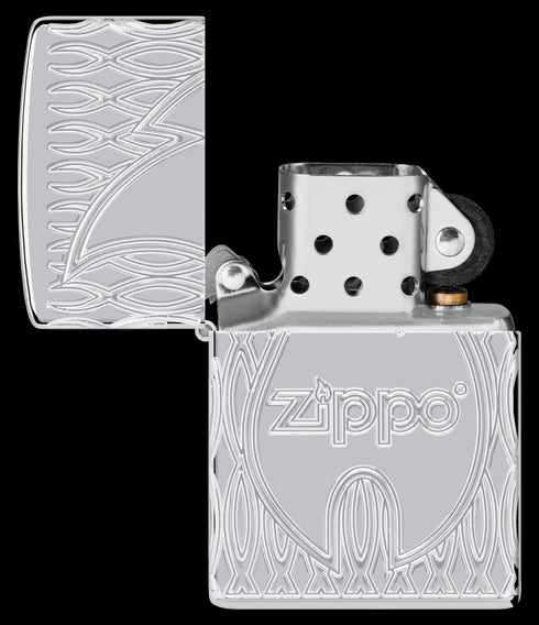 Zippo vžigalnik 48838 Flame Armor HP Chrome