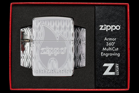 Zippo vžigalnik 48838 Flame Armor HP Chrome