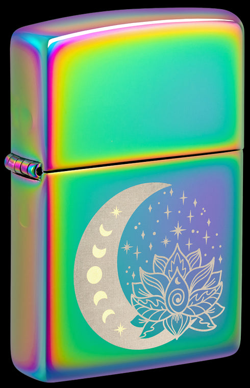 Zippo 48910 vžigalnik Spiritual Moon & Lotus, Multi Color