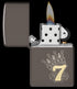 Zippo 48913 vžigalnik Lucky 7, Black Ice