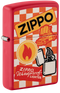 Zippo 48998 vžigalnik Retro Zippo Ad, Red Matte