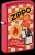 Zippo 48998 vžigalnik Retro Zippo Ad, Red Matte
