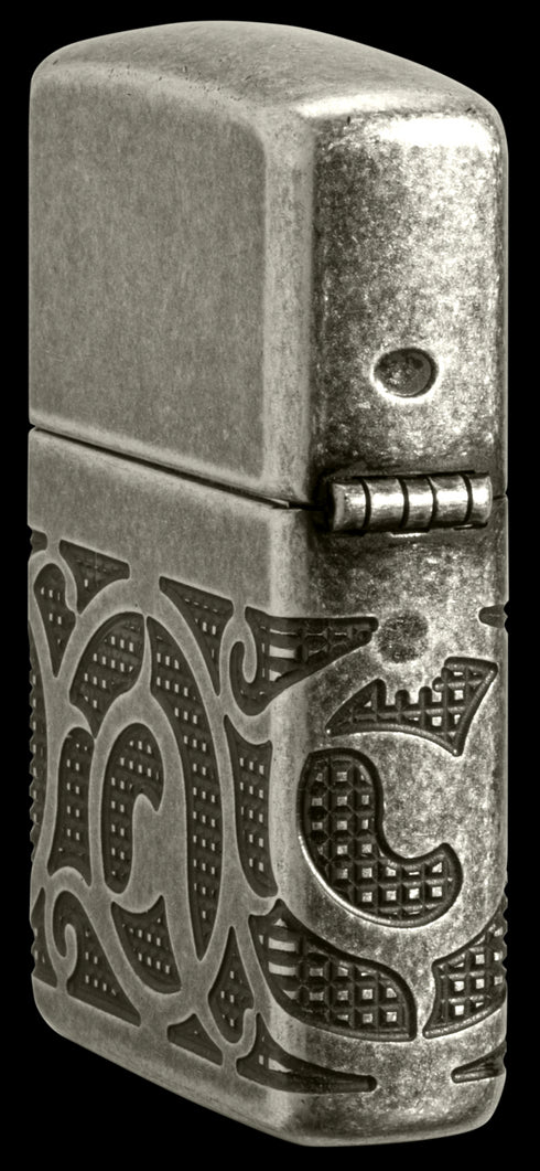 Zippo vžigalnik 49290 Pattern Armor Antique Silver