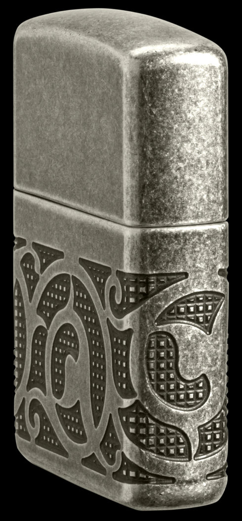 Zippo vžigalnik 49290 Pattern Armor Antique Silver