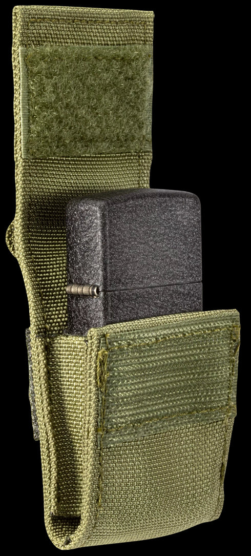 Zippo vžigalnik 49400 Black Crackle in etui OD Green Pouch