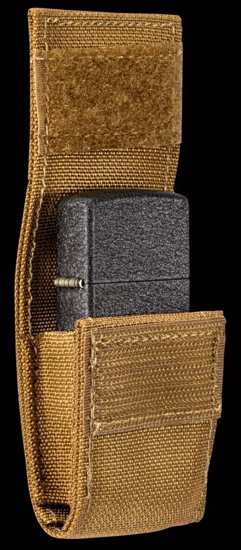 Zippo vžigalnik 49401 Black Crackle in etui Coyote Pouch