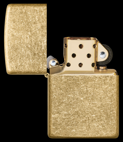 Zippo vžigalnik 49477 Classic Tumbled Brass