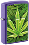 Zippo 49790 vžigalnik Cannabis, Purple Matte