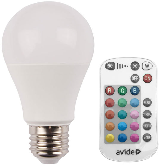 Avide 933207 Žarnica LED 9.7W E27 RGB 806lm A60