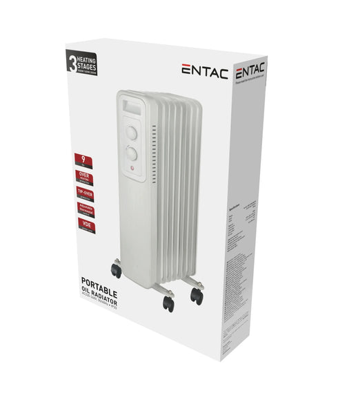 Entac 95182 Radiator oljni električni 9 reber