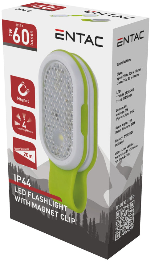 Svetilka magnetna na klip 2 *CR1220 EFL-MCL