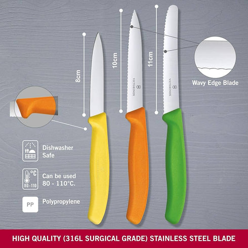 Victorinox 6.7116.31G Set 3v1 noži za zelenjavo