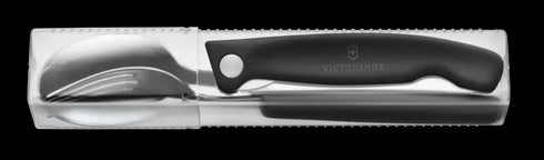 Victorinox 6.7192.F3 Set 3v1 - nazobčan nož, žlica in vilica