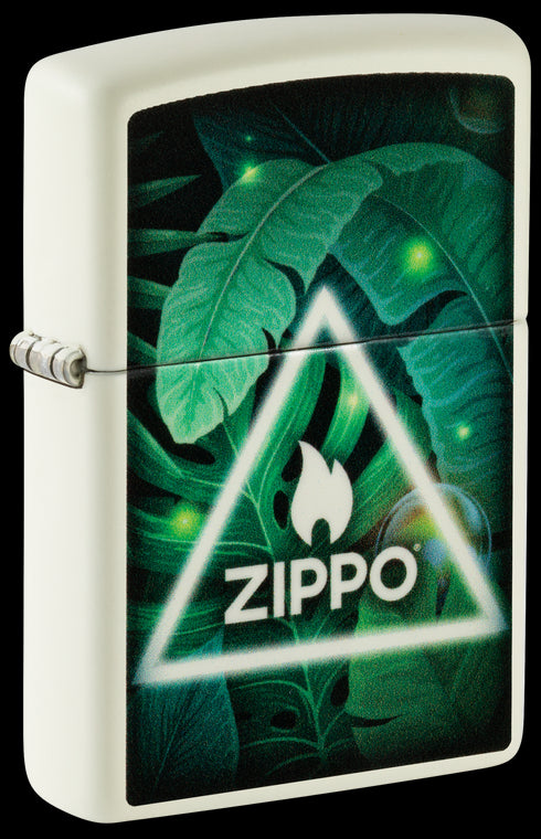 Zippo vžigalnik 60.006.871 Triangle Leaves, Glow in the Dark
