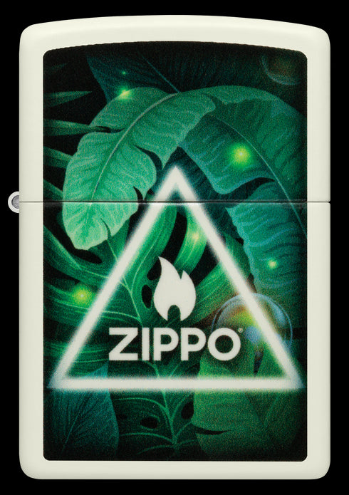 Zippo vžigalnik 60.006.871 Triangle Leaves, Glow in the Dark