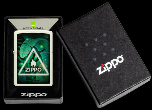 Zippo vžigalnik 60.006.871 Triangle Leaves, Glow in the Dark