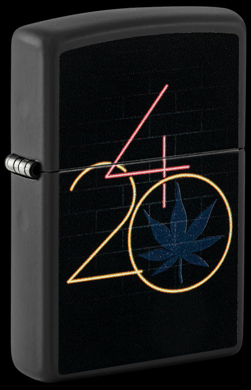 Zippo vžigalnik 60.006.904 Cannabis 420 Black Light
