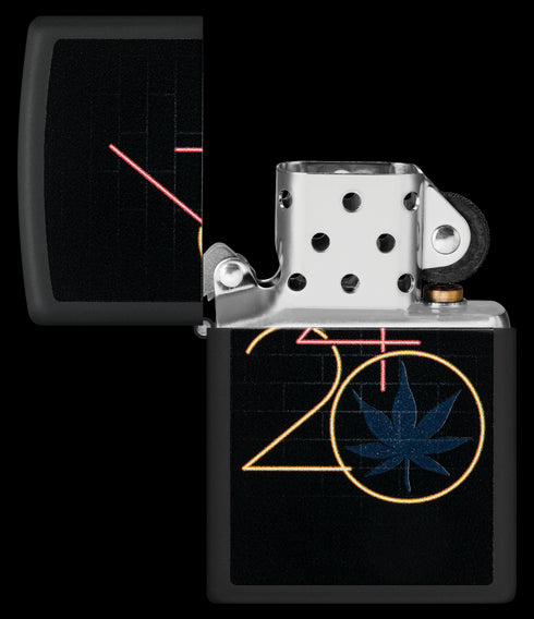 Zippo vžigalnik 60.006.904 Cannabis 420 Black Light