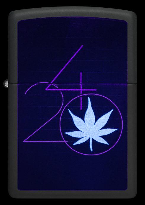 Zippo vžigalnik 60.006.904 Cannabis 420 Black Light