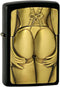 Zippo vžigalnik 2.004.678 Gold Stocking Girl Emblem