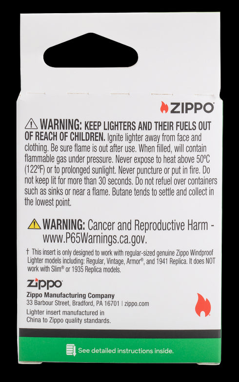 Zippo 2.007.732 Plinski vložek za pipe, kremen - rumen plamen