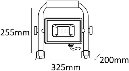 Reflektor na podstavku Slim LED SMD 50W NW 4000K ABLRSFLNW-50W
