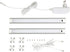 Svetilka Cabinet 9W LED SMD 4000K 900lm IP44 2X600x40x9mm Sensor ABLSCAB-60NW-BL2
