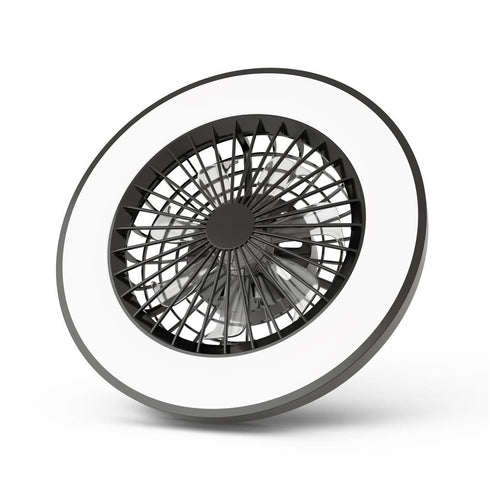 Svetilka stropna Whitney z ventilatorjem, Črna, AFCLCCT-48W-15W-WHB