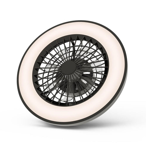Svetilka stropna Whitney z ventilatorjem, Črna, AFCLCCT-48W-15W-WHB