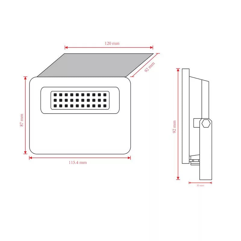 Asalite ASAL0275 Reflektor LED Slim solarni 10W 4000K 1300 lm + senzor