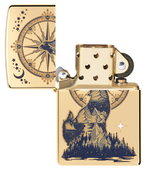 Zippo vžigalnik 36074 Howling Wolf