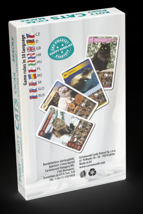 Igra s kartami 10035082 Animal Trumps 3v1: Mačke