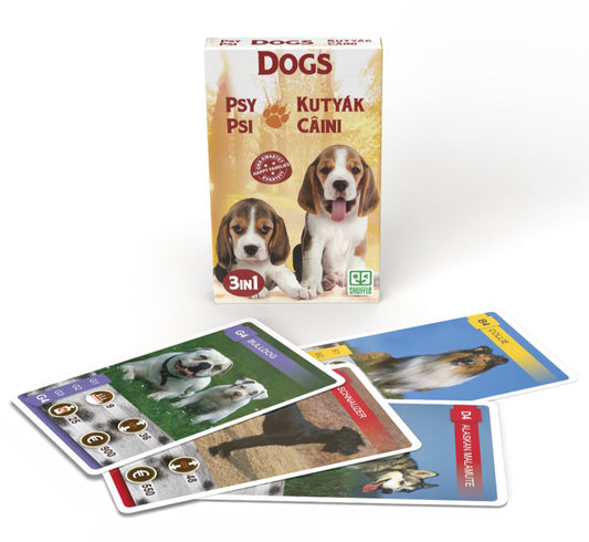 Igra s kartami 10035084 Animal Trumps 3v1: Psi