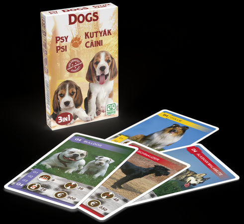 Igra s kartami 10035084 Animal Trumps 3v1: Psi