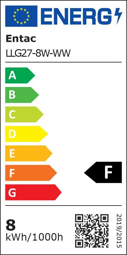 Žarnica LED E27 8W WW 3000K 720lm IP20, LLG27-8W-WW